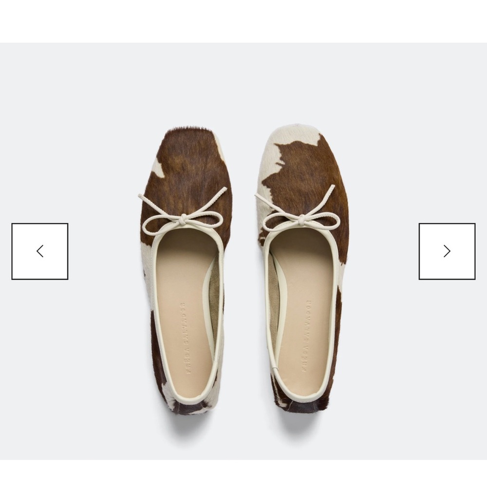 Freda Salvador Jada Square Toe Cow Haircalf Flats